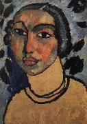 Alexei Jawlensky Das Juedische Maedchen painting